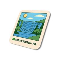 Imã Geladeira Foz do Iguaçu- Paraná Brasil 5x5cm De Metal Imã Geladeira Foz do Iguaçu- Paraná Brasil 5x5cm De Metal