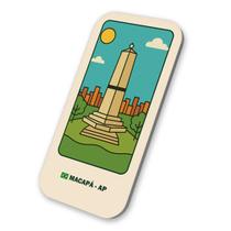 Imã Geladeira Souvenir Macapá- Amapá Brasil 3x6cm De Metal Imã Geladeira Souvenir Macapá- Amapá Brasil 3x6cm De Metal