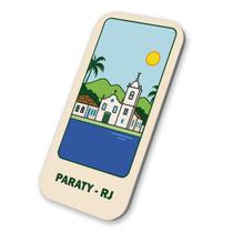Imã Geladeira Souvenir Paraty - RJ Brasil 3x6cm De Metal Imã Geladeira Souvenir Paraty - RJ Brasil 3x6cm De Metal
