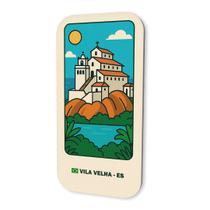 Imã Geladeira Souvenir Vila Velha- Espírito Santo Brasil 3x6cm De Metal Imã Geladeira Souvenir Vila Velha- Espírito Santo Brasil 3x6cm De Metal