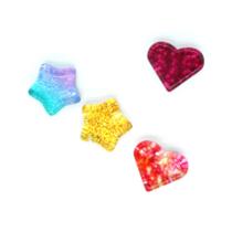 Ímã Magnetico Le Formas Glitter 2,8cm com 4 Unidades Multicolor