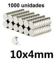 Ima Neodímio 10x4mm N35 Potente Suporta 2kg 1000 Peça