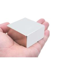 Imã Neodímio 50x50x25 mm Bloco Super Forte Trava Tudo