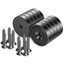 Ímã Neosmuk Super Strong redondo com orifício para montagem na parede Ímã Neosmuk Super Strong redondo com orifício para montagem na parede