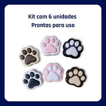 Ímã Patinhas de Gato para Geladeira Kit com 6 Unidades Decorativas