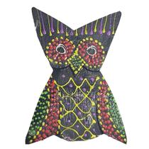 Imã Pintura Dots De Madeira Balsa Coruja