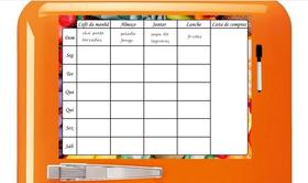Ima Planner Geladeira 30x20cm P/ Fixar Recados C/ Caneta Cardápio Dieta