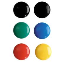 Imã redondo colorido 6 peças