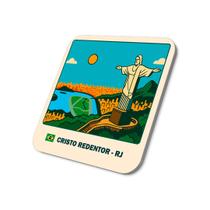 Imã Souvenir Turístico Cristo Redentor RJ 5x5cm Imã Souvenir Turístico Cristo Redentor RJ 5x5cm