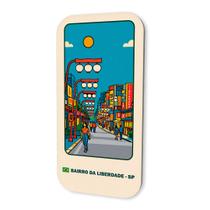 Imã Souvenir Turístico Rua da Liberdade 2 São Paulo 3x6cm