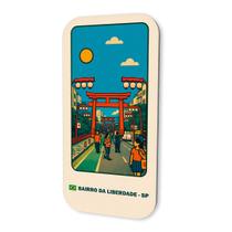 Imã Souvenir Turístico Rua Principal Liberdade SP 3x6cm Imã Souvenir Turístico Rua Principal Liberdade SP 3x6cm