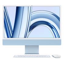 iMac 24", Tela Retina 4.5K Apple, Processador M3, (8GB RAM, 256GB) - Azul