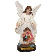 Imagem Anjo da Guarda Branco - 15cm Resina Imagem Anjo da Guarda Branco - 15cm Resina