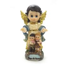 Imagem Anjo da Guarda Infantil Importado Resina 12 cm