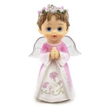 Imagem Anjo da Guarda Rosa Musical com Led Importado Resina 22 cm Imagem Anjo da Guarda Rosa Musical com Led Importado Resina 22 cm