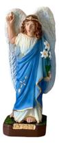 Imagem Anjo São Gabriel 24 Cm Gesso Escultura Católico