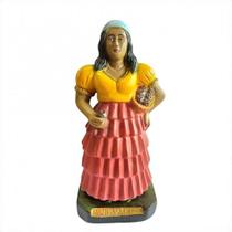 Imagem Baiana Maria Quiteria Escultura Gesso Estatua 20 Cm