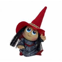 Imagem Bruxa Keka Vermelho Escultura Resina 12 Cm