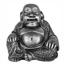 Imagem Buda Chinês Da Fortuna Sorte Budismo Grande Cor Prata