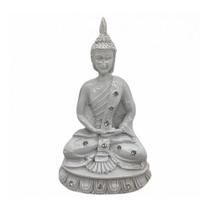 Imagem Buda Meditando Branco Escultura Resina Estatua 12 Cm Imagem Buda Meditando Branco Escultura Resina Estatua 12 Cm