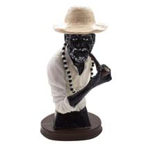 Imagem Busto Preto Velho Resina 20 Cm
