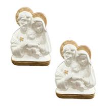 Imagem Busto Sagrada Família Católico Casamento Linda 12cm