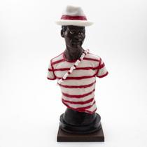 Imagem Busto Zé Pilintra Camiseta Resina 20 cm Imagem Busto Zé Pilintra Camiseta Resina 20 cm