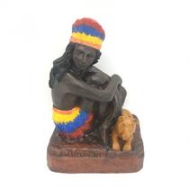 Imagem Cabocla Jurema Escultura Resina Estátua 15 cm Imagem Cabocla Jurema Escultura Resina Estátua 15 cm