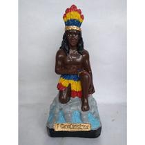 Imagem Caboclo 7 Cachoeiras Escultura Gesso 20 Cm Imagem Caboclo 7 Cachoeiras Escultura Gesso 20 Cm