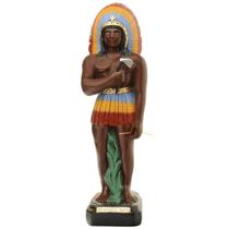 Imagem Caboclo Arranca Toco de 20cm Gesso Escultura Umbanda Imagem Caboclo Arranca Toco de 20cm Gesso Escultura Umbanda
