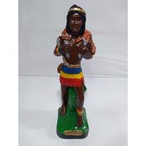 Imagem Caboclo Caçador Escultura Gesso Estatua 20 Cm Imagem Caboclo Caçador Escultura Gesso Estatua 20 Cm