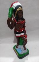 Imagem Caboclo Cobra Coral Escultura Estatua Gesso 40 Cm