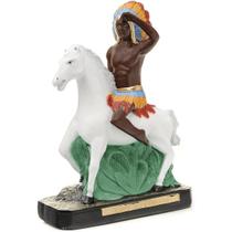 Imagem Caboclo Ogum Rompe Mato 20cm Gesso Escultura Umbanda Imagem Caboclo Ogum Rompe Mato 20cm Gesso Escultura Umbanda