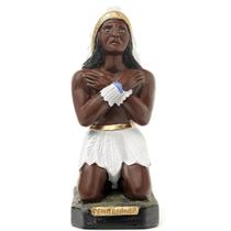 Imagem Caboclo Pena Branca 20cm Gesso Escultura Umbanda Imagem Caboclo Pena Branca 20cm Gesso Escultura Umbanda