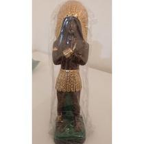 Imagem Caboclo Pena Dourada Pe Escultura Gesso Estatua 20 Cm Imagem Caboclo Pena Dourada Pe Escultura Gesso Estatua 20 Cm