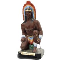 Imagem Caboclo Sultão da Mata 20cm Gesso Escultura Umbanda Imagem Caboclo Sultão da Mata 20cm Gesso Escultura Umbanda