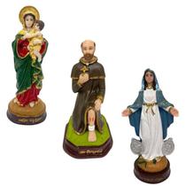 Imagem Católica Artesanal em Resina Média-Escolha seu Santo - Bialluz