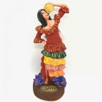 Imagem Cigana 7 Saias Escultura Resina Estatua 23 Cm