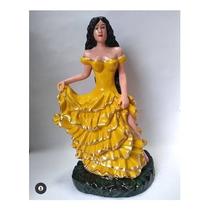 Imagem Cigana Do Ouro Escultura Gesso Estatua 25 Cm Imagem Cigana Do Ouro Escultura Gesso Estatua 25 Cm