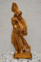 Imagem Cigana Estátua em gesso pintada à mão 36 cm de altura - O Santo Bateu