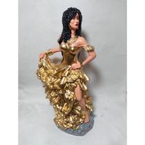 Imagem Cigana Milionária Estatua Escultura Gesso 25 Cm Imagem Cigana Milionária Estatua Escultura Gesso 25 Cm