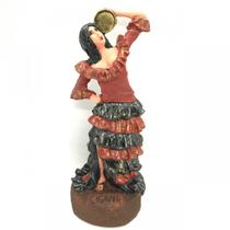 Imagem Cigana Pomba Gira 7 Saias Escultura Resina 25 Cm Imagem Cigana Pomba Gira 7 Saias Escultura Resina 25 Cm
