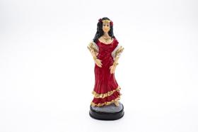 Imagem Cigana Vermelha Resina 14 cm - Amém Decoração Religiosa
