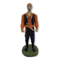 Imagem Cigano Laranja Escultura Resina Estatua 25 Cm