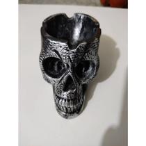 Imagem Cinzeiro Cranio Preto Escultura Gesso Estatua 20 Cm Imagem Cinzeiro Cranio Preto Escultura Gesso Estatua 20 Cm