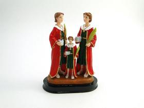Imagem Cosme, Damião e Doum Resina 15 cm - Amém Decoração Religiosa