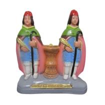 Imagem cosme e damião - umbanda/candomblé - gesso - 20 cm Imagem cosme e damião - umbanda/candomblé - gesso - 20 cm