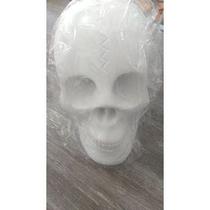 Imagem Cranio Bco Escultura Gesso Estatua Maravilhosa 20 Cm