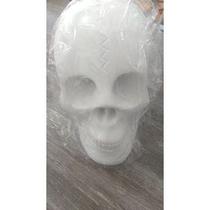 Imagem Cranio Bco Escultura Gesso Estatua Maravilhosa 30 Cm