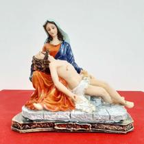 Imagem da Nossa Senhora da Piedade Pietá de Resina - 18 cm - Soul Turista